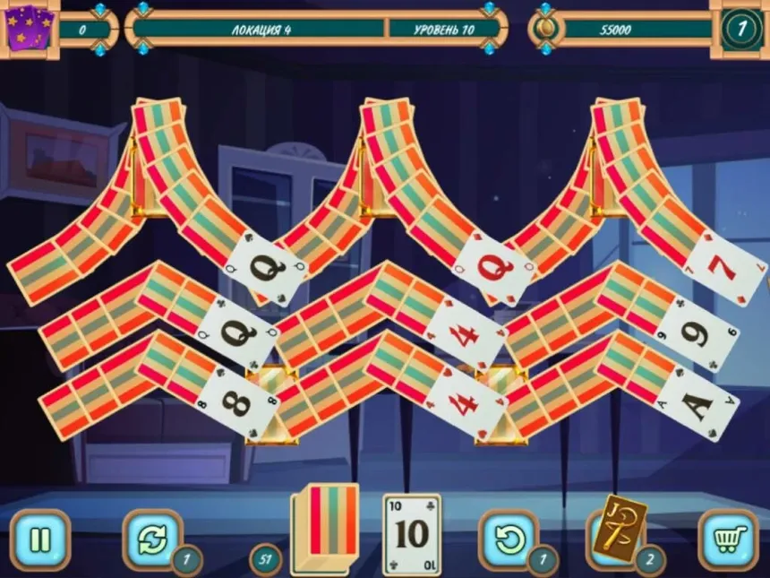 Скриншот 4 к игре Sweet Solitaire. School Witch 3