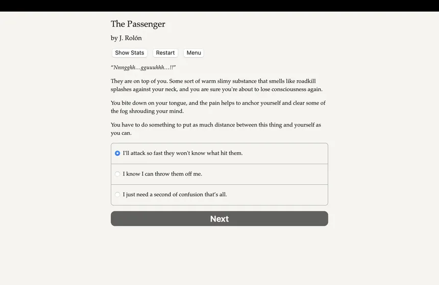 Скриншот 1 к игре The Passenger