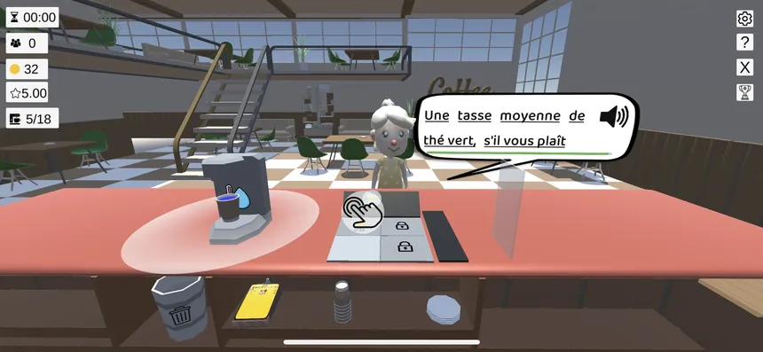 Скриншот 4 к игре Lost Abroad Café: A Language Learning Management Sim