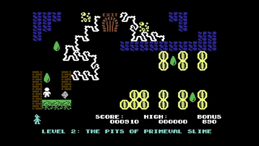 Скриншот 2 к игре Mutant Monty (C64/CPC/Spectrum)