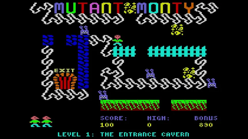Скриншот 4 к игре Mutant Monty (C64/CPC/Spectrum)