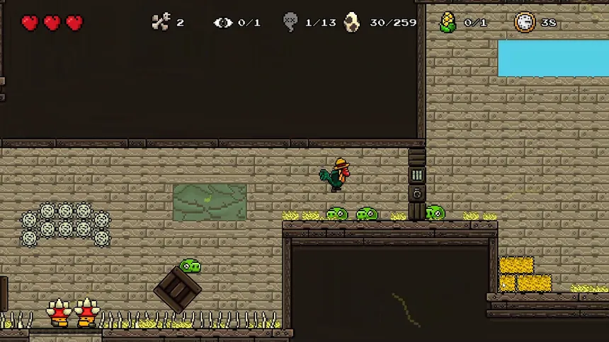 Скриншот 3 к игре Rooster Tale (2D Platformer)