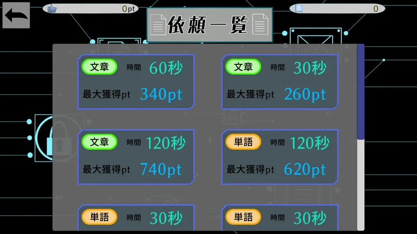 Скриншот 1 к игре ハッカータイピング