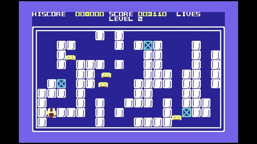 Скриншот 2 к игре Eskimo Eddie (C64/Spectrum)