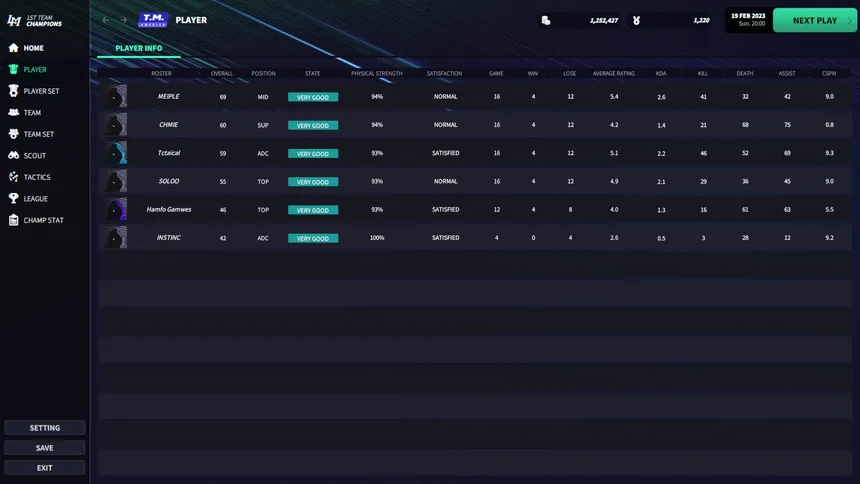 Скриншот 3 к игре League Manager 2023