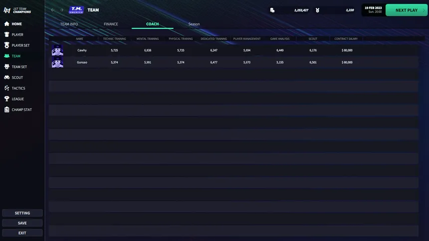 Скриншот 4 к игре League Manager 2023