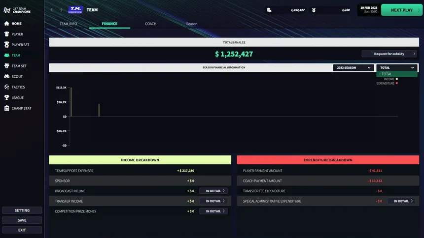 Скриншот 5 к игре League Manager 2023