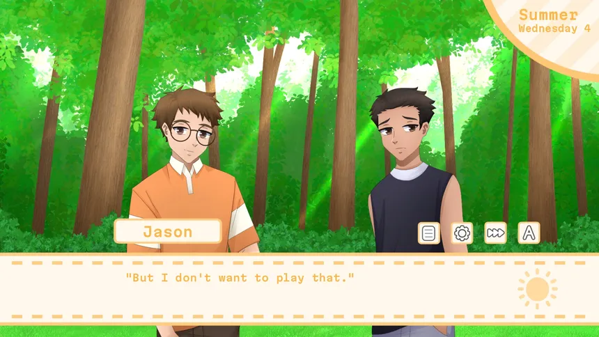 Скриншот 3 к игре Every Summer Holiday - BL (Boys Love) Visual Novel