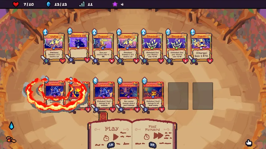Скриншот 5 к игре Spellcats: Auto Card Tactics