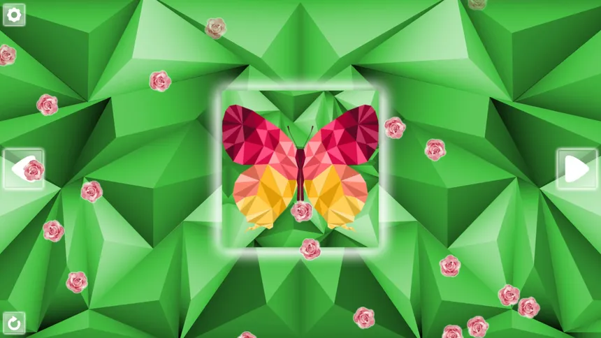 Скриншот 2 к игре Poly Puzzle: Butterflies