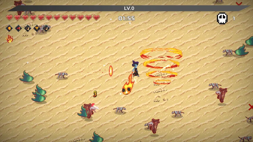 Скриншот 1 к игре Elemental Survivors : Roguelike