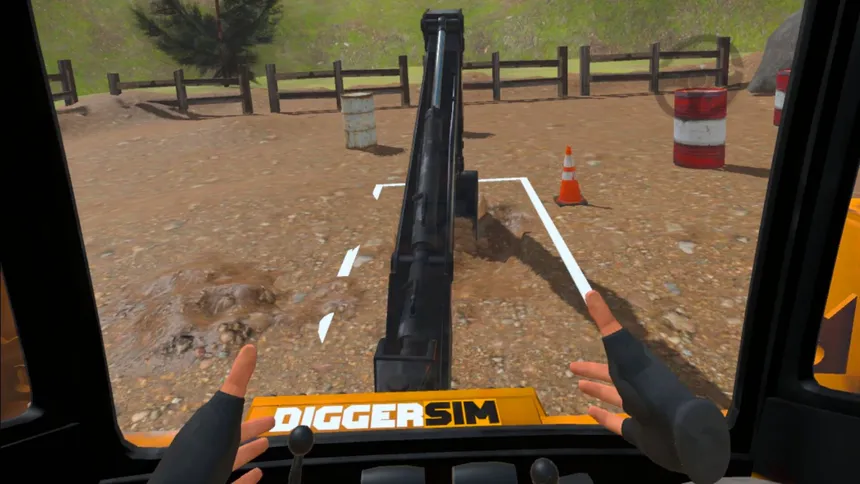 Скриншот 1 к игре DiggerSim - Excavator & Heavy Equipment Simulator VR