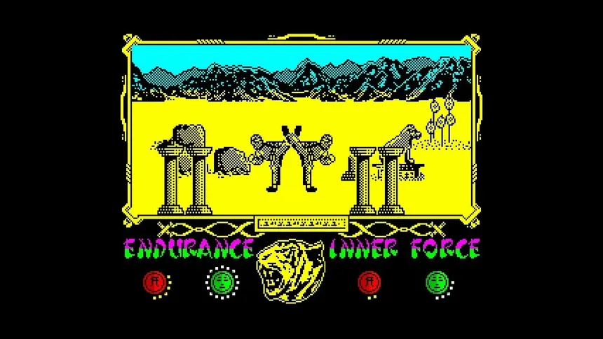 Скриншот 2 к игре The Way of the Tiger (CPC/Spectrum)