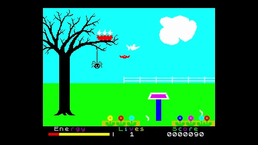 Скриншот 1 к игре Percy the Potty Pigeon (C64/Spectrum)