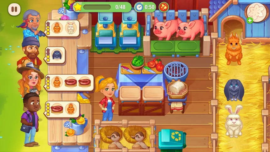 Скриншот 6 к игре Farming Fever - Pizza and Burger Cooking game