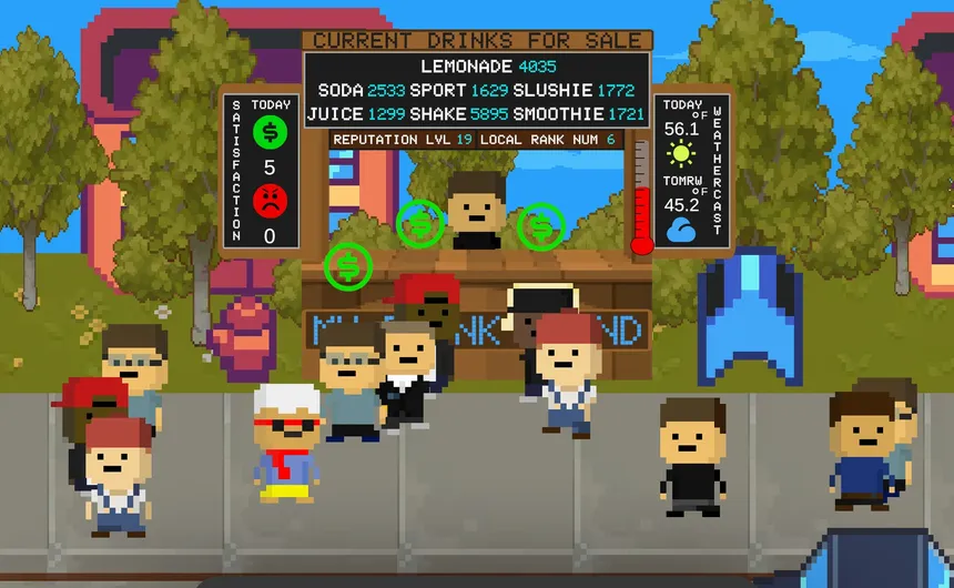 Скриншот 1 к игре Drink Stand Tycoon