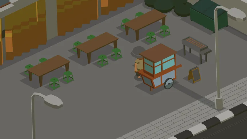 Скриншот 1 к игре Satay Shop Tycoon