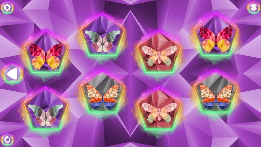 Скриншот 2 к игре Poly Memory: Butterflies