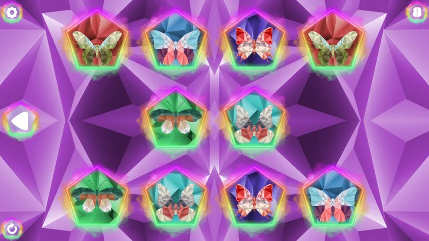 Скриншот 3 к игре Poly Memory: Butterflies