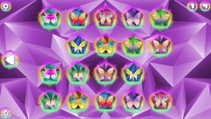 Скриншот 4 к игре Poly Memory: Butterflies