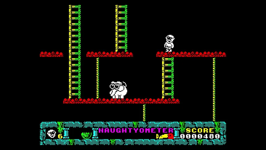 Скриншот 1 к игре Jack the Nipper II (C64/CPC/Spectrum)