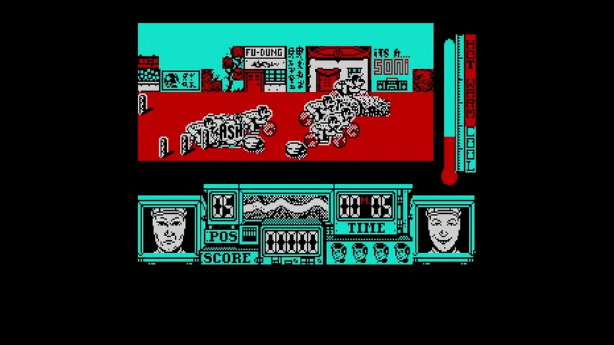 Скриншот 2 к игре Tour de Force (CPC/Spectrum)