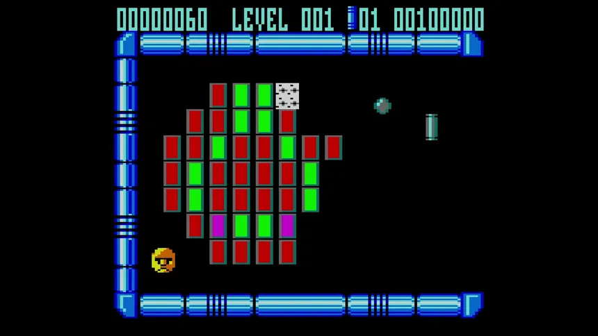 Скриншот 1 к игре Krakout (C64/CPC/Spectrum)