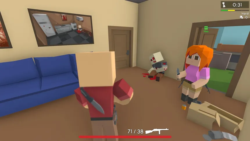 Скриншот 1 к игре Zumbi Blocks 2 Open Alpha