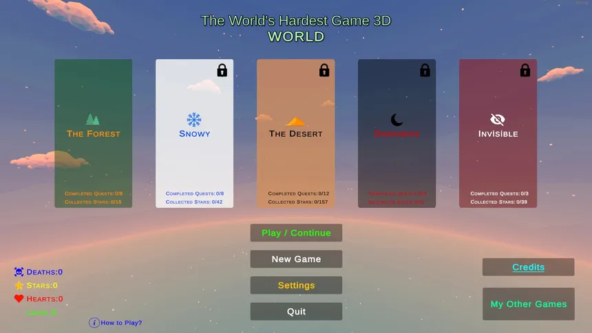 Скриншот 1 к игре The World's Hardest Game 3D World