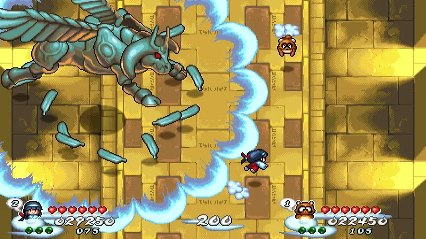 Скриншот 6 к игре Pocky & Rocky Reshrined