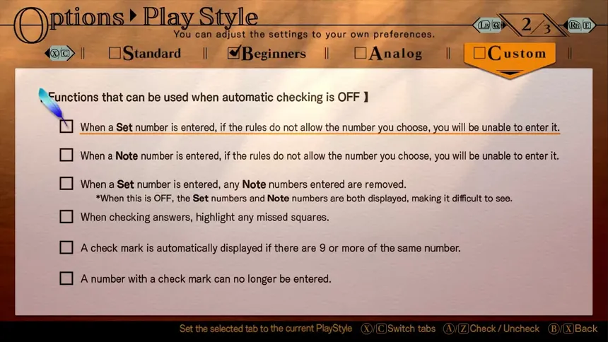 Скриншот 3 к игре Sudoku Classic