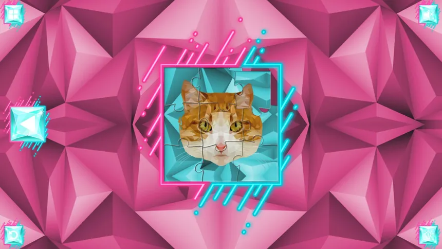 Скриншот 1 к игре Poly Jigsaw: Cats