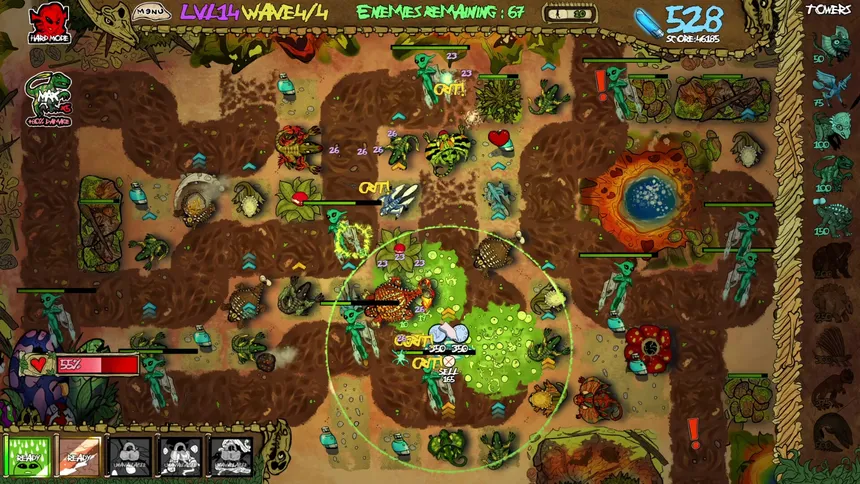 Скриншот 2 к игре Dino V. Xeno - Tower Defense