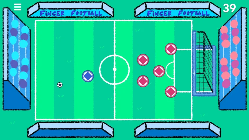 Скриншот 1 к игре Finger Football: Goal in One