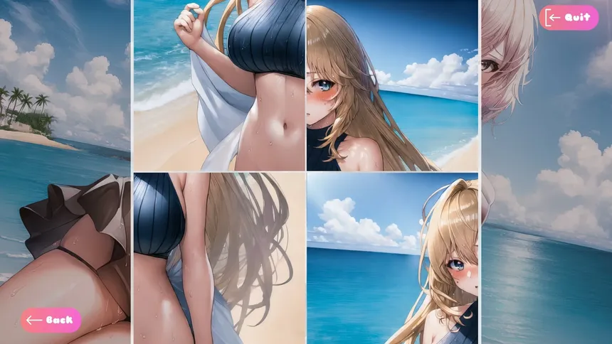 Скриншот 2 к игре Senpai Puzzle: Waifu Summer