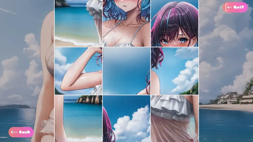 Скриншот 3 к игре Senpai Puzzle: Waifu Summer