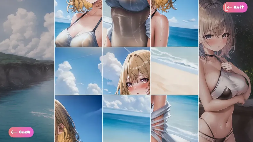 Скриншот 4 к игре Senpai Puzzle: Waifu Summer
