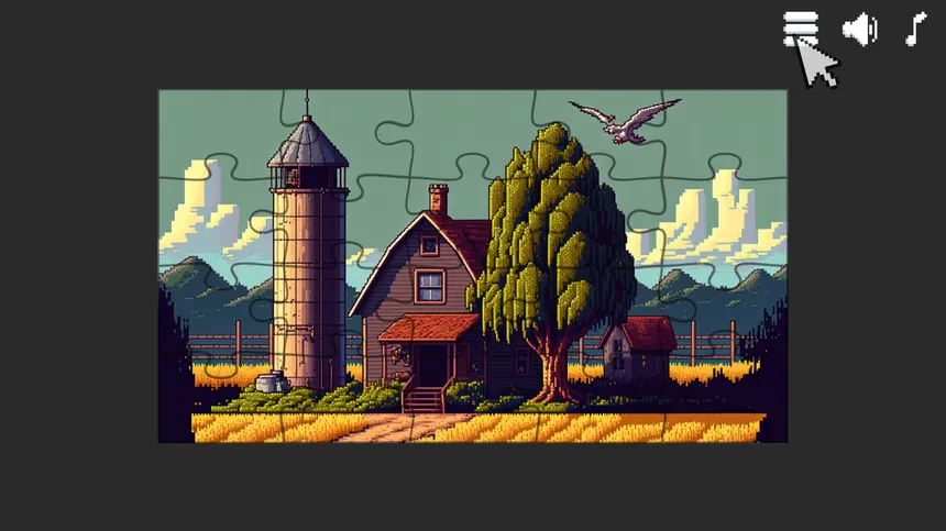 Скриншот 1 к игре Retro Style - Pixel Art Jigsaw Puzzles