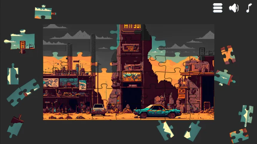 Скриншот 2 к игре Retro Style - Pixel Art Jigsaw Puzzles