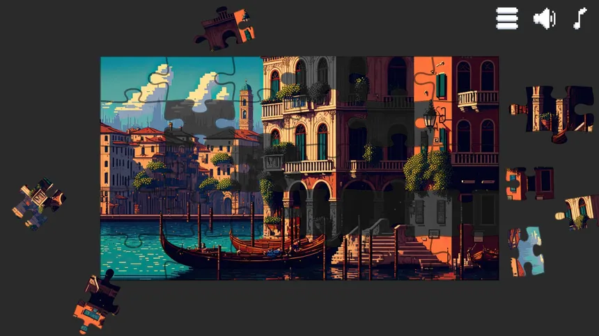 Скриншот 6 к игре Retro Style - Pixel Art Jigsaw Puzzles