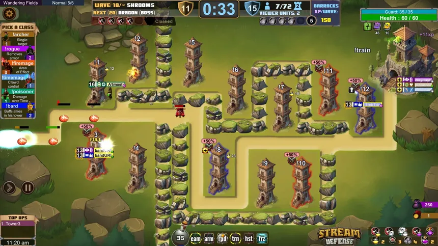 Скриншот 1 к игре Stream Defense