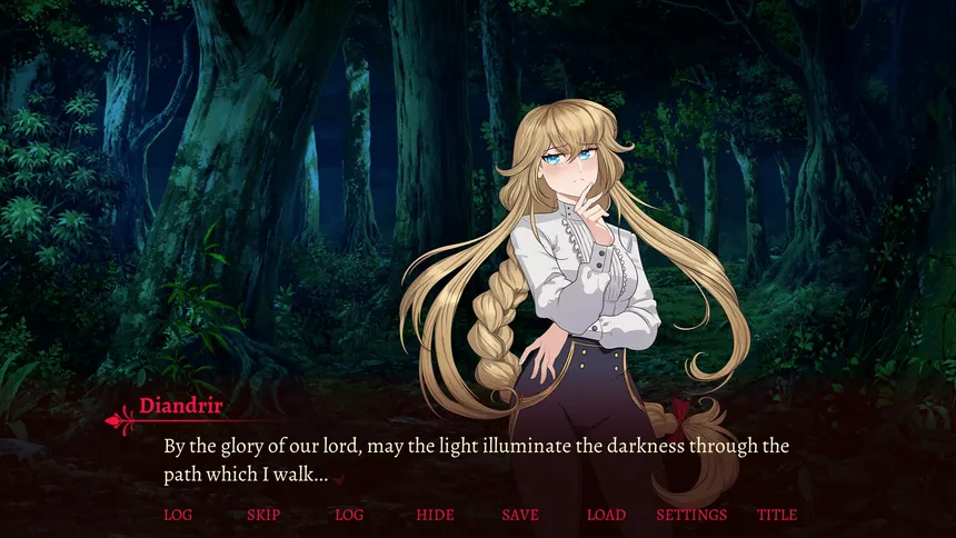 Скриншот 1 к игре Crimson Song - Yuri Visual Novel