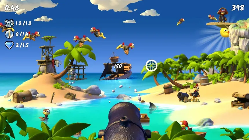 Скриншот 2 к игре Moorhuhn Piraten - Crazy Chicken Pirates