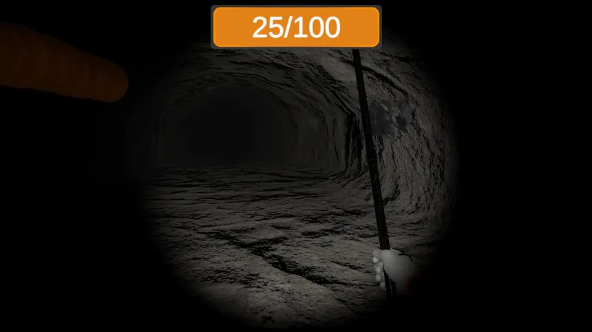 Скриншот 1 к игре Underground roof fall hazard assessment VR Training