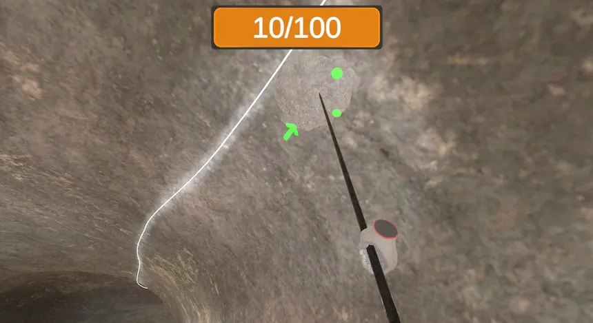 Скриншот 3 к игре Underground roof fall hazard assessment VR Training