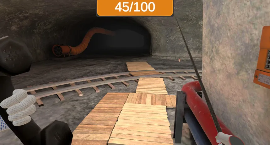 Скриншот 7 к игре Underground roof fall hazard assessment VR Training