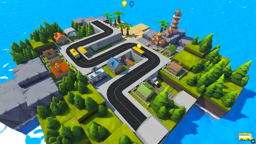 Скриншот 1 к игре Busway Islands - Puzzle