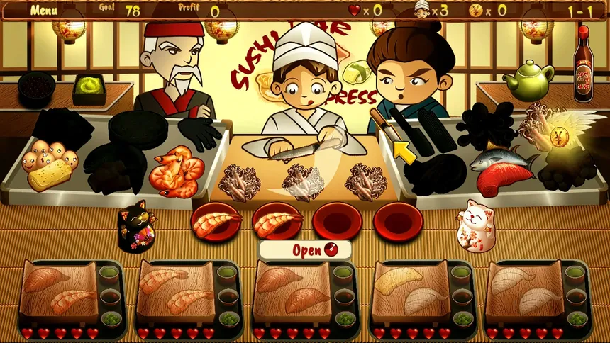 Скриншот 1 к игре Sushi Bar Express