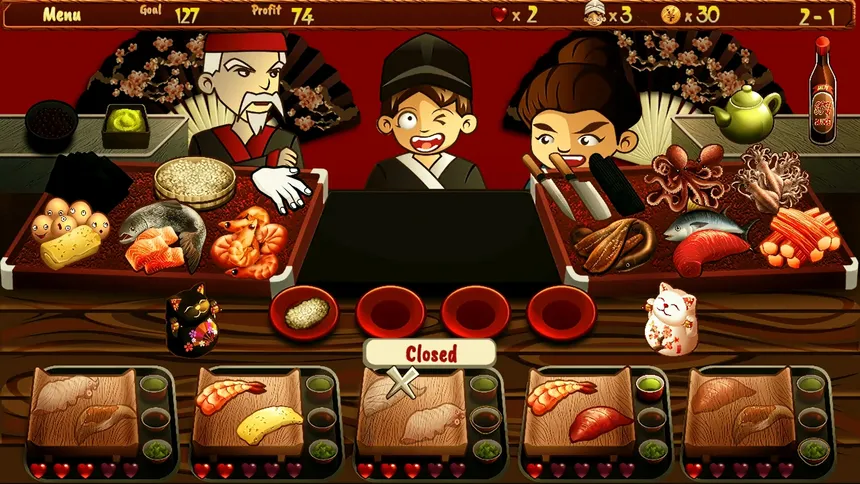 Скриншот 2 к игре Sushi Bar Express