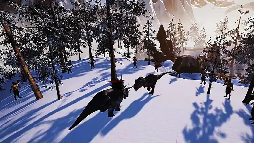 Скриншот 1 к игре VR Dinosaur Gladiators